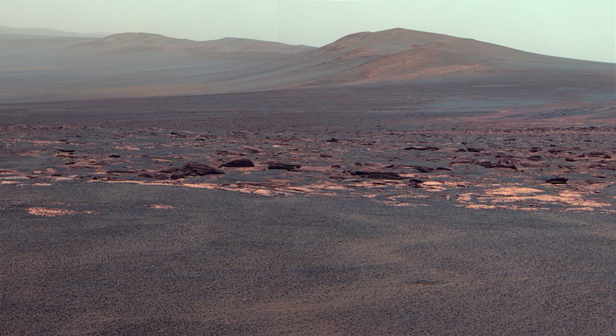 Calypso_L257atc, Mars Spirit Rover, 2009. Duratrans, black-framed lightbox.