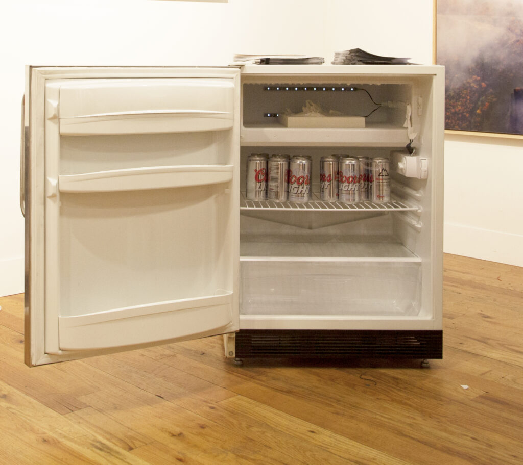 Fridge open, Volta NY, Galerie Heike Strelow, 2013