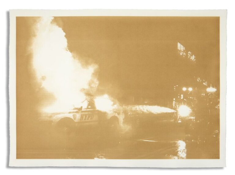 Disasters of Climate Change VIII — No One Knows Why, 2020. Laser-burned print