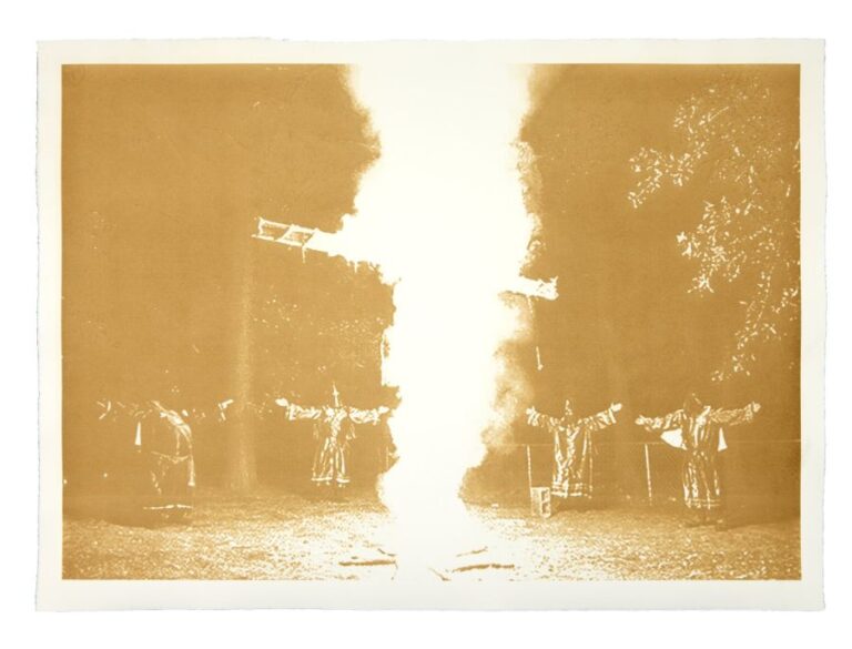 Disasters of Climate Change XVII — No Remedy Again, 2021. Laser-burned print