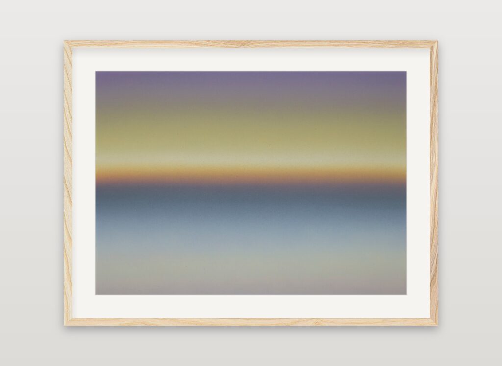 After Caspar David Friedrich: Winter Landscape (photo), 2023 — framed