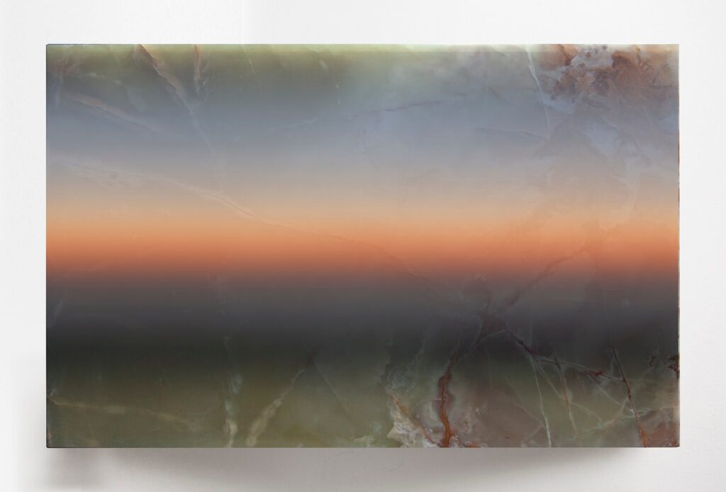 Danieli, Venice, 20.9.2017, 2017. Marble slab, airbrushed gradient.