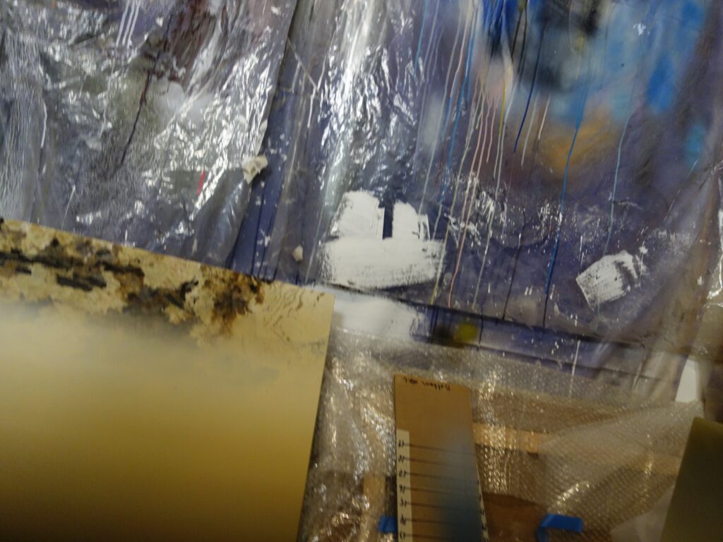 Marble Works in progress in the studio, New York, 2016.
