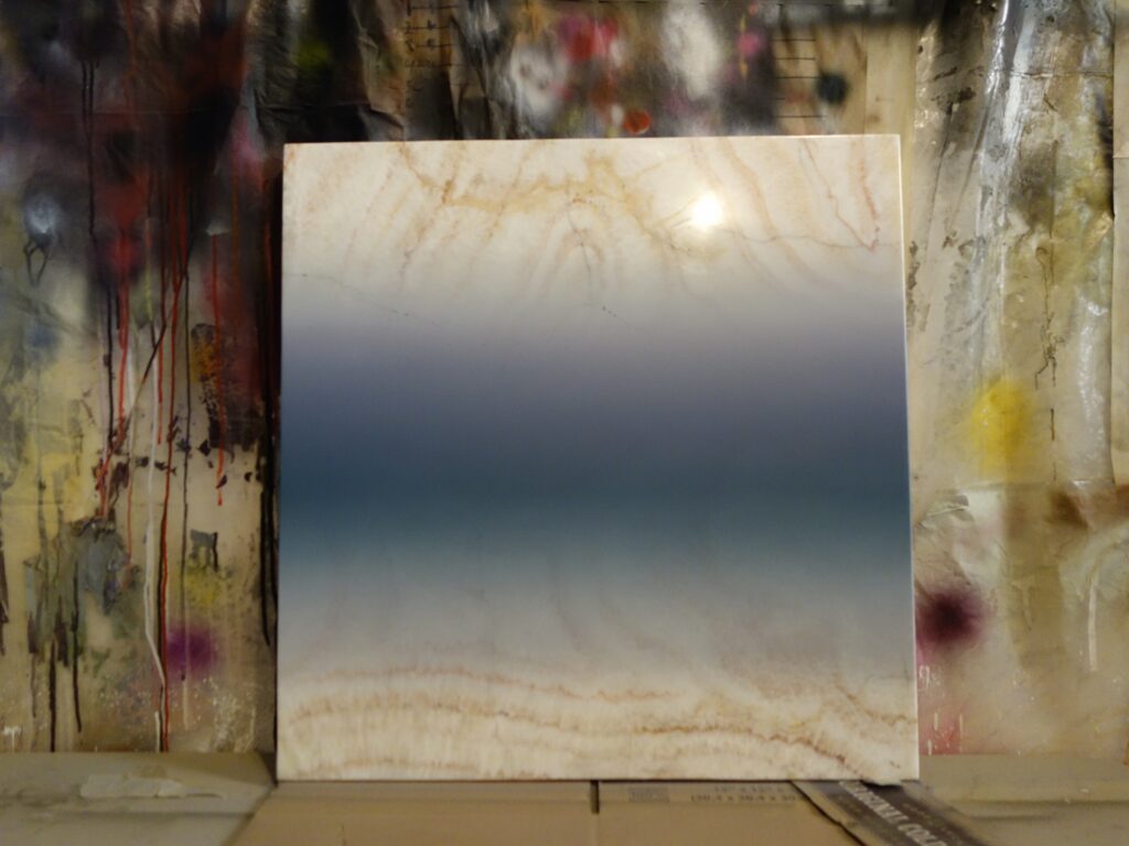 Marble Works in progress in the studio, New York, 2016.