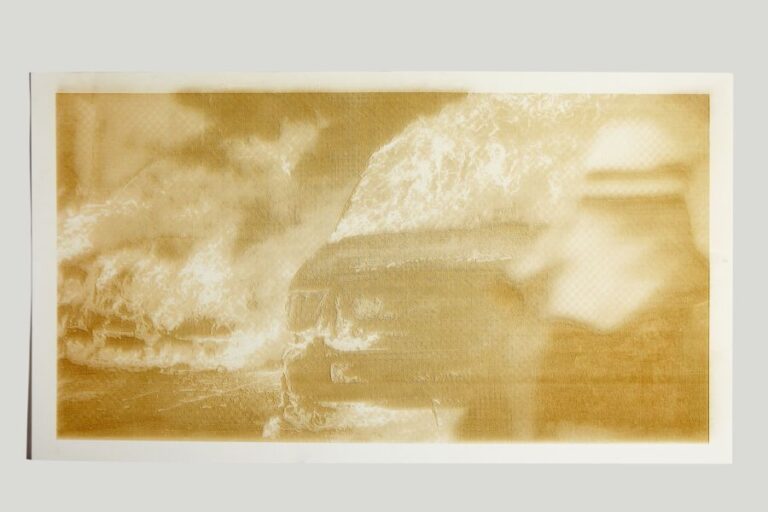 Disasters of Climate Change — Laser Prints California Wildfires 2019