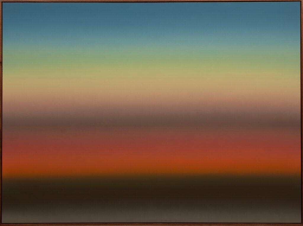 After J.M.W. Turner, Rome, from Mount Aventine (Photo), 2024. Airbrush on Alu-Dibond, 92 × 125 cm.