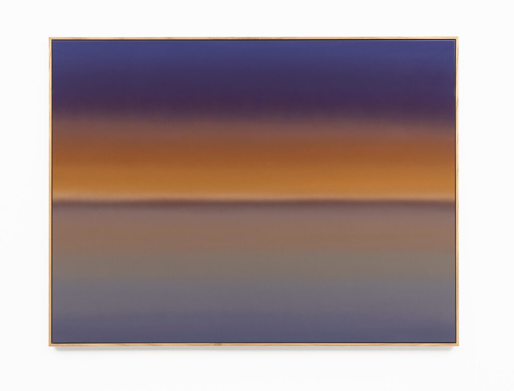 After J.M.W. Turner, Seascape with a Yacht (Photo), 2024. Airbrush on Alu-Dibond.
