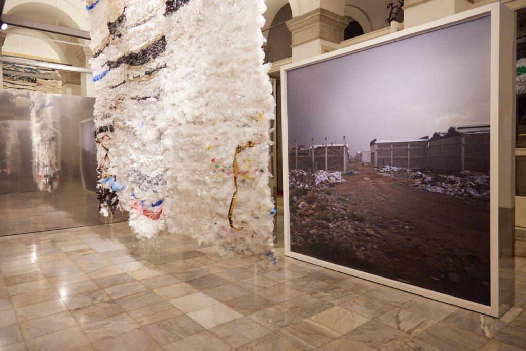 Making Something out of Nothing, Austrian Cultural Forum Istanbul (Palais Yeniköy), 2024. Free-standing aerial prints.