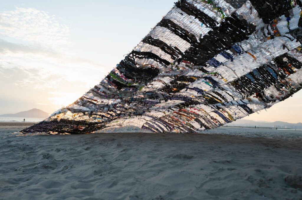 Making Something out of Nothing, Busan Biennale 2025 — PlasticCarpet Detail LowSun