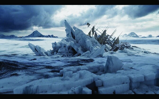 After Caspar David Friedrich's The Sea of Ice, 1824–2024, 2026. 3D animation, 5 min, still.