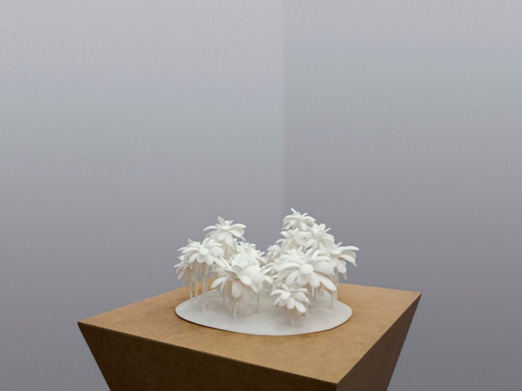 Sunset in Simulacrum, 2014. 3D-printed palm study, process work.
