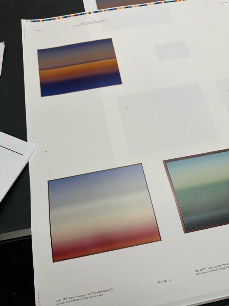 The Year Without a Summer, print sheets on press, 2025.