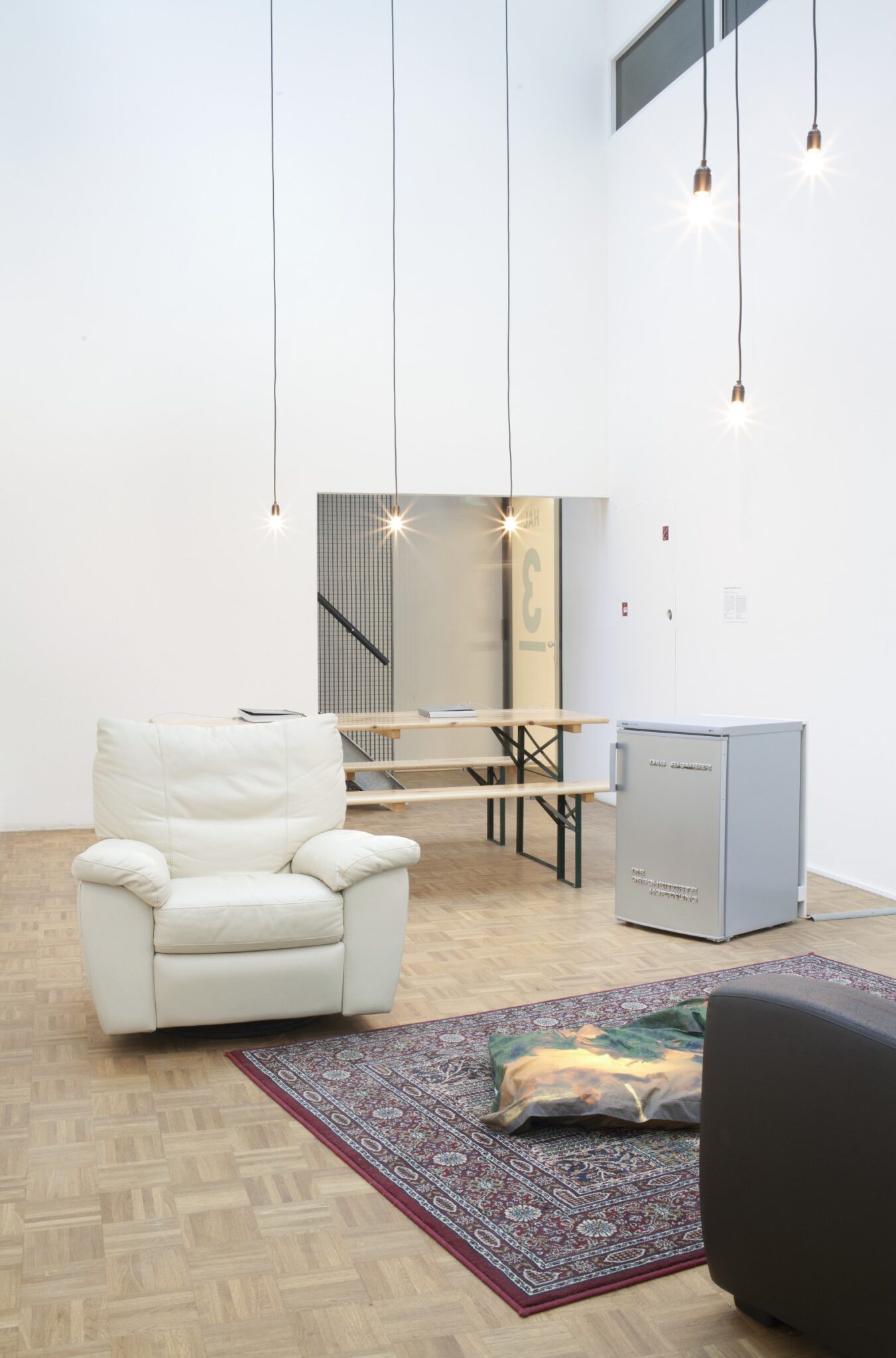 Mathias Kessler, Drinking with Caspar David Friedrich, installation view, Here and Now!, Kunsthal Rotterdam, 2015–16.