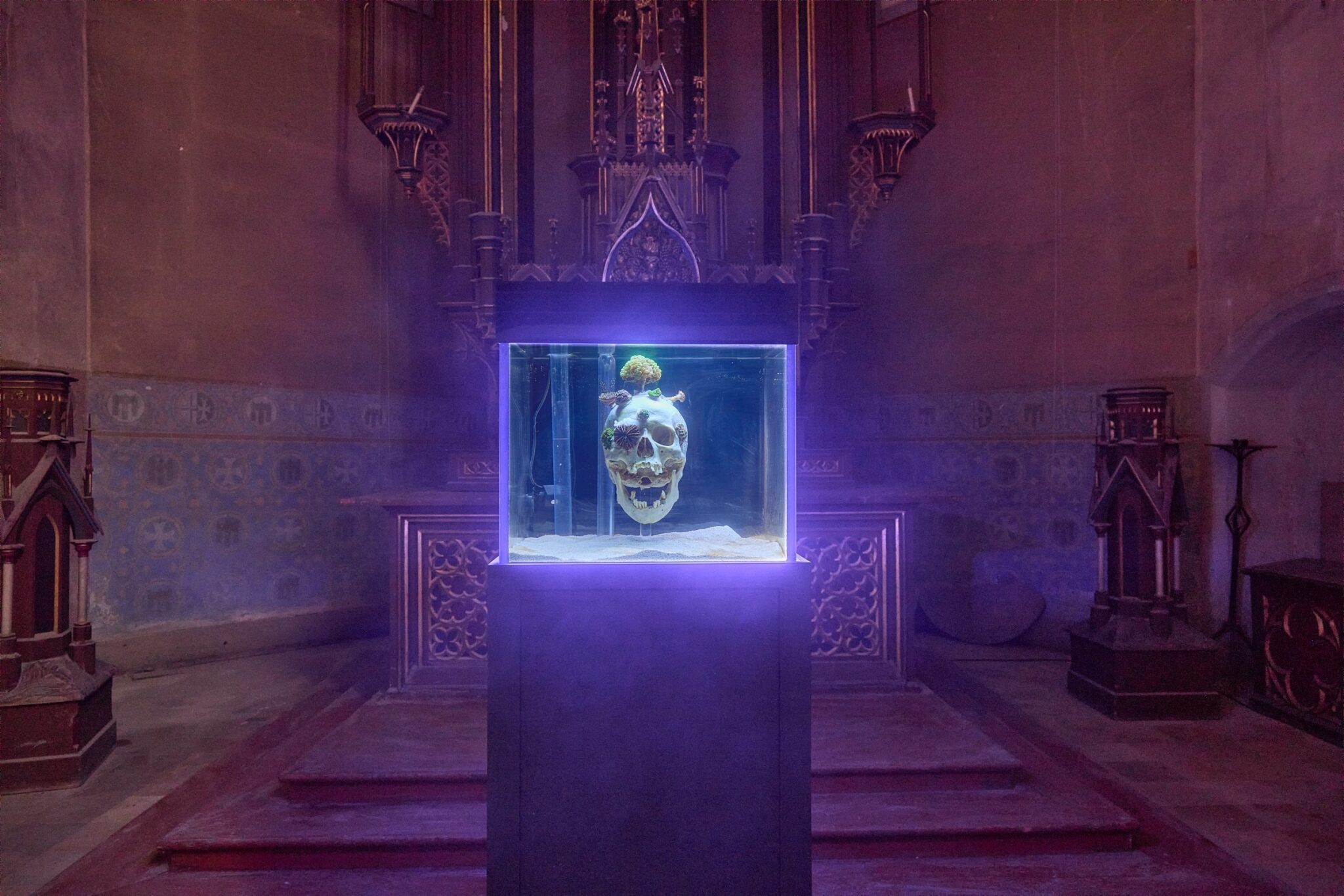 Mathias Kessler, Nowhere to Be Found, installation view, Between States of Matter, Johanniterkirche Feldkirch, 2026.