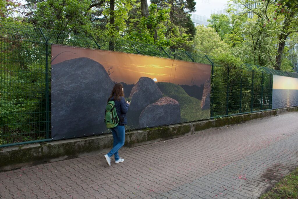 Sunset in Simulacrum, Simulacrum – Virtuelle Welten, Palmengarten Frankfurt, 2017.